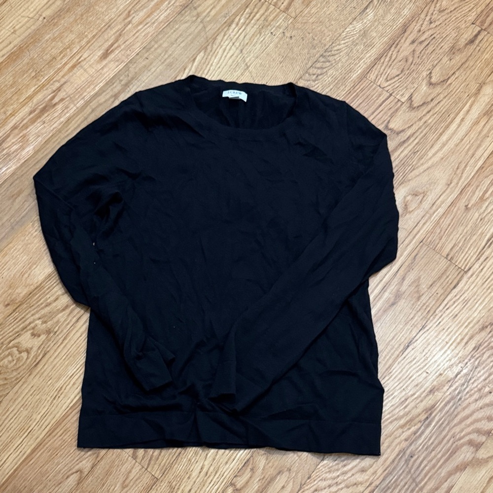 J. Crew Factory Black Crew Neck Sweater